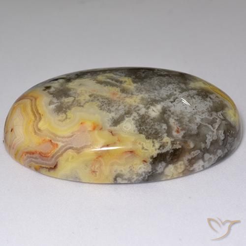 Diaspro Multicolore naturale da 51.53 ct, Ovale, Opaco