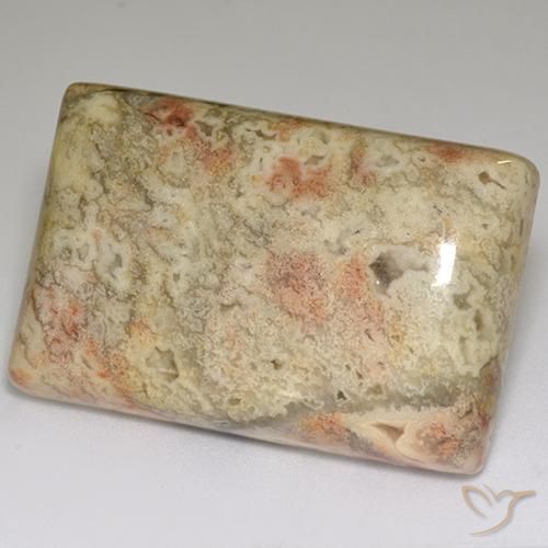 Diaspro Multicolore naturale da 67.86 ct, Taglio a baguette, Opaco
