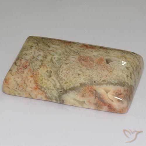 Diaspro Multicolore naturale da 67.86 ct, Taglio a baguette, Opaco
