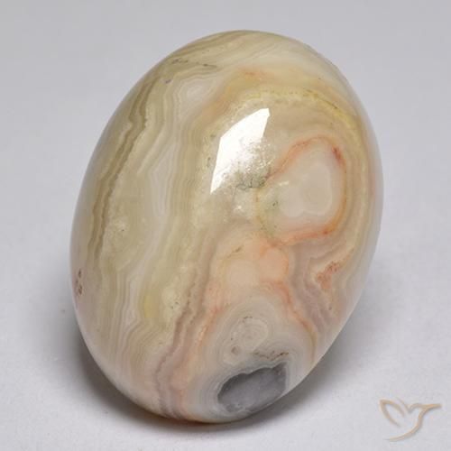 19.80ct Naturale Multicolore Diaspro, Ovale, Opaco