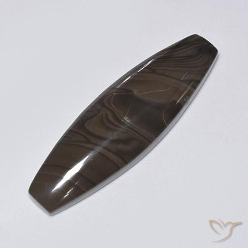 22.61ct Naturale Marrone cioccolato Diaspro, Taglio a fantasia, Opaco