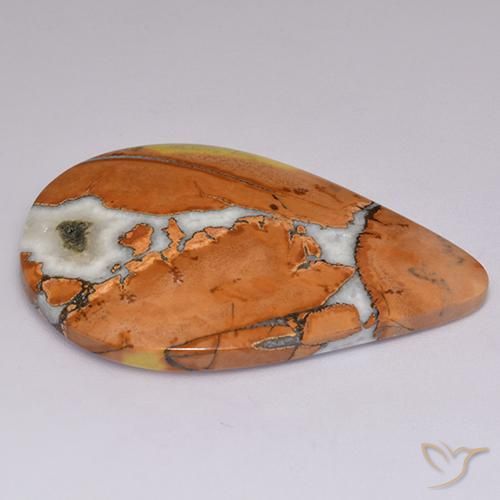 Diaspro Multicolore naturale da 38.11 ct, Forma a pera, Opaco