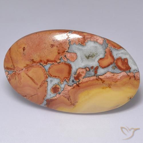 Diaspro Multicolore naturale da 60.01 ct, Ovale, Opaco