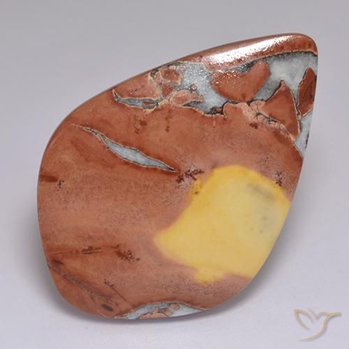 40.86ct Naturale Multicolore Diaspro, Taglio a fantasia, Opaco