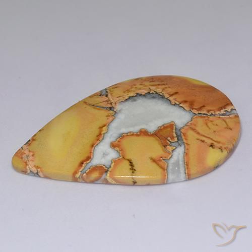 Diaspro Multicolore naturale da 33.48 ct, Forma a pera, Opaco