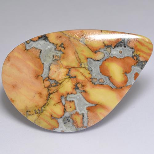 Diaspro naturale multicolore da 40,03 ct, forma fantasia, opaco