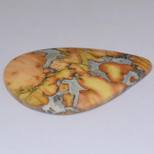 Diaspro naturale multicolore da 40,03 ct, forma fantasia, opaco