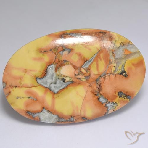 57.58ct Naturale Multicolore Diaspro, Ovale, Opaco