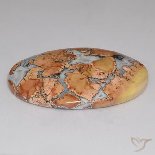 Diaspro Multicolore naturale da 57.90 ct, Ovale, Opaco