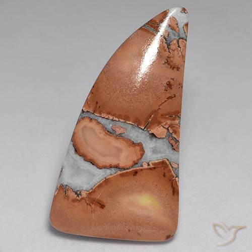 35.50ct Naturale Multicolore Diaspro, Taglio a fantasia, Opaco