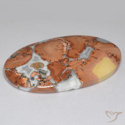 Diaspro Multicolore naturale da 68.68 ct, Ovale, Opaco