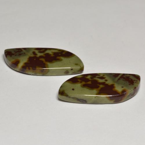 Diaspro naturale multicolore da 16,50 ct, forma fantasia, opaco