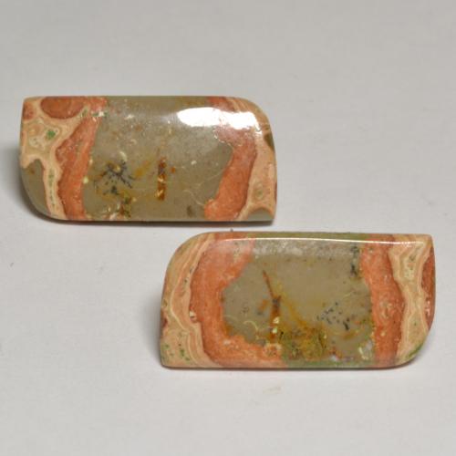 Diaspro naturale multicolore da 19,13 ct, forma fantasia, opaco