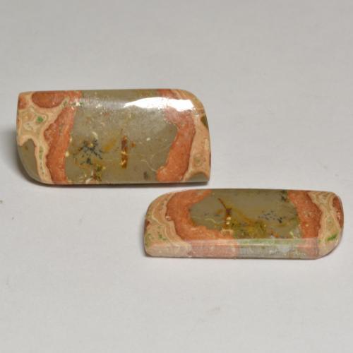 Diaspro naturale multicolore da 19,13 ct, forma fantasia, opaco