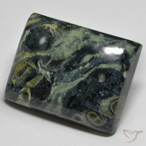 50.87ct Naturale Multicolore Diaspro, Taglio a baguette, Opaco