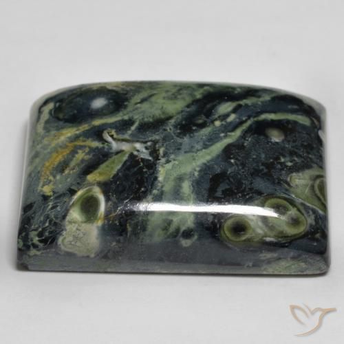 Diaspro Multicolore naturale da 50.87 ct, Taglio a baguette, Opaco