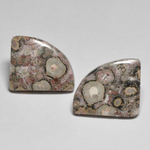 Diaspro naturale multicolore da 8,02 ct, forma fantasia, opaco