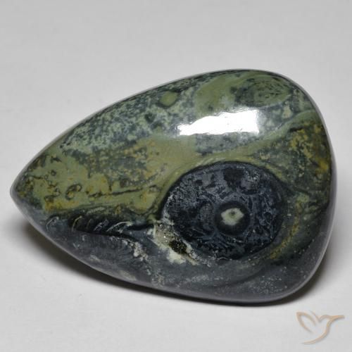 Diaspro Multicolore naturale da 32.43 ct, Forma a pera, Opaco