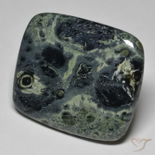 35.95ct Naturale Multicolore Diaspro, Cuscino, Opaco