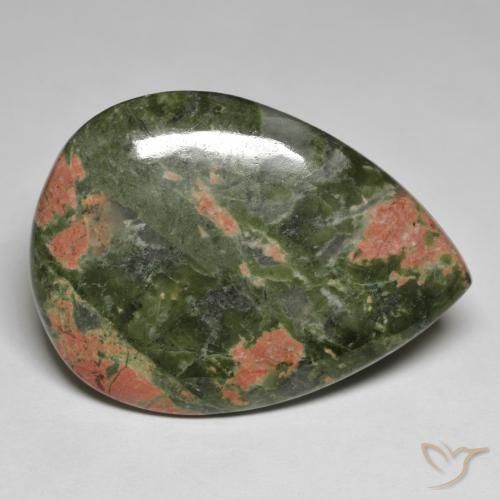 56.12ct Naturale Multicolore Diaspro, Forma a pera, Opaco