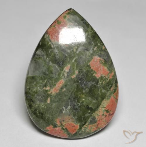 Diaspro Multicolore naturale da 56.12 ct, Forma a pera, Opaco