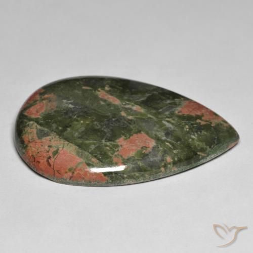 Diaspro Multicolore naturale da 56.12 ct, Forma a pera, Opaco