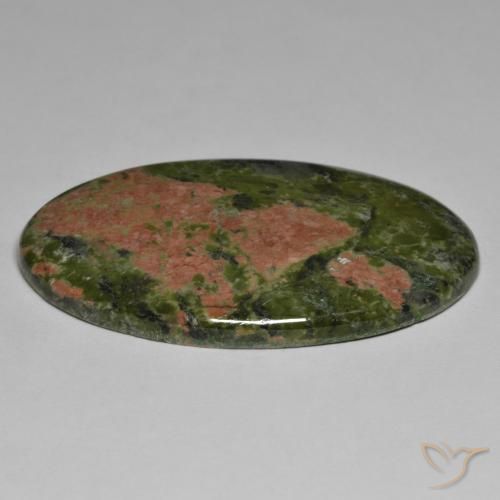 Diaspro Multicolore naturale da 64.77 ct, Ovale, Opaco