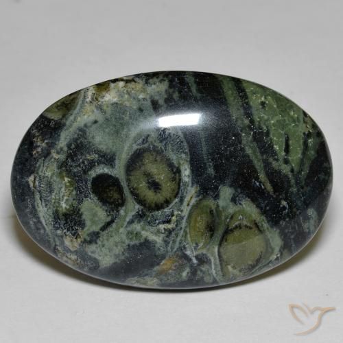 29.96ct Naturale Multicolore Diaspro, Ovale, Opaco