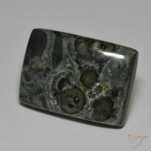 31.93ct Naturale Multicolore Diaspro, Taglio a baguette, Opaco