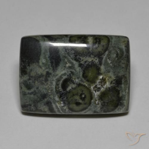 Diaspro Multicolore naturale da 31.93 ct, Taglio a baguette, Opaco