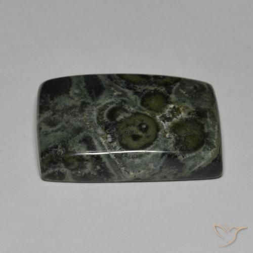 Diaspro Multicolore naturale da 31.93 ct, Taglio a baguette, Opaco