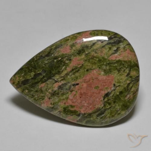 Diaspro Multicolore naturale da 33.14 ct, Forma a pera, Opaco