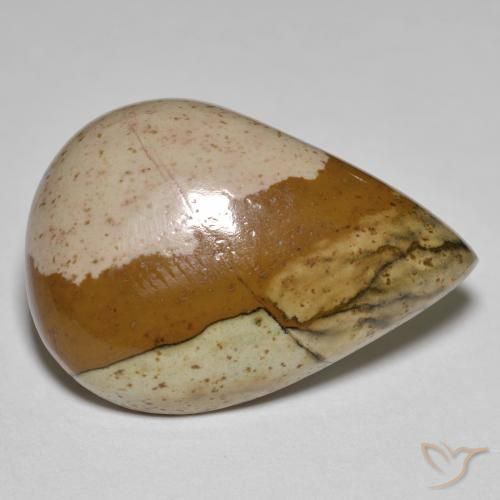 Diaspro Multicolore naturale da 25.66 ct, Forma a pera, Opaco