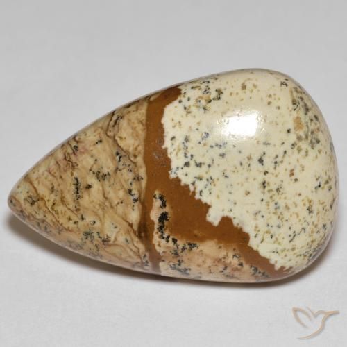 24.18ct Naturale Multicolore Diaspro, Forma a pera, Opaco