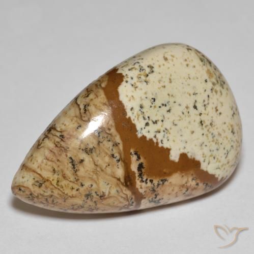 Diaspro Multicolore naturale da 24.18 ct, Forma a pera, Opaco