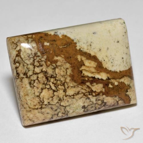 38.31ct Naturale Multicolore Diaspro, Taglio a baguette, Opaco