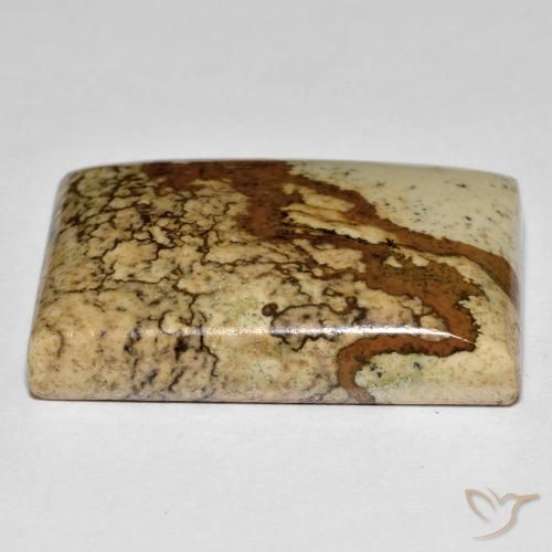 Diaspro Multicolore naturale da 38.31 ct, Taglio a baguette, Opaco