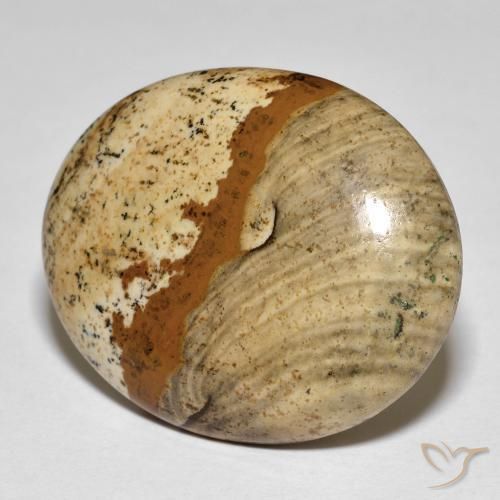 26.64ct Naturale Multicolore Diaspro, Ovale, Opaco