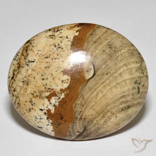 Diaspro Multicolore naturale da 26.64 ct, Ovale, Opaco
