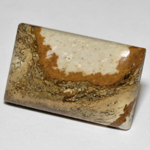 Diaspro naturale multicolore da 24,07 ct, baguette, opaco