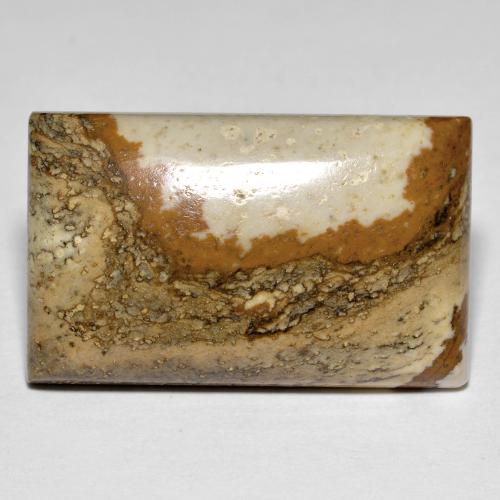 Diaspro naturale multicolore da 24,07 ct, baguette, opaco
