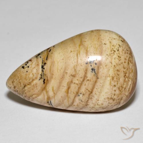 32.33ct Naturale Multicolore Diaspro, Forma a pera, Opaco