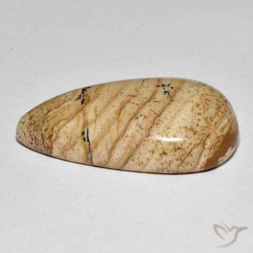 Diaspro Multicolore naturale da 32.33 ct, Forma a pera, Opaco
