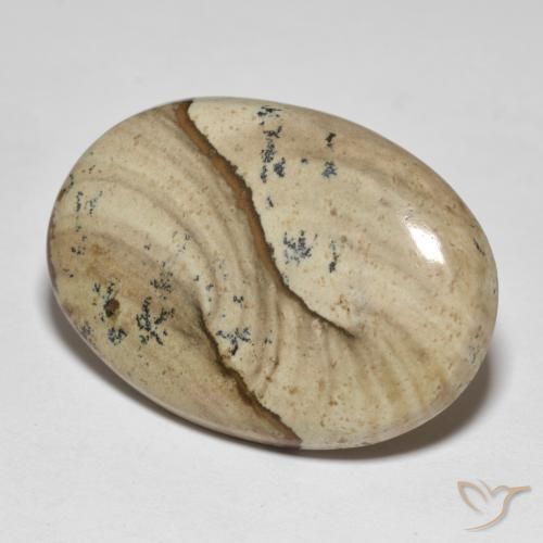 23.20ct Naturale Multicolore Diaspro, Ovale, Opaco