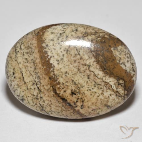 39.03ct Naturale Multicolore Diaspro, Ovale, Opaco