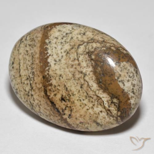 Diaspro Multicolore naturale da 39.03 ct, Ovale, Opaco