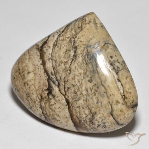 Diaspro Multicolore naturale da 32.69 ct, Forma a pera, Opaco