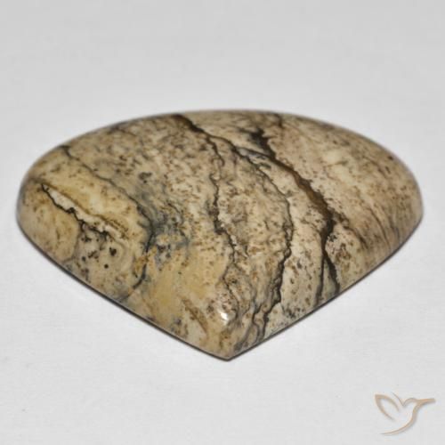 Diaspro Multicolore naturale da 32.69 ct, Forma a pera, Opaco