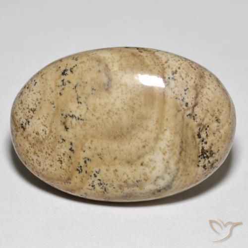 31.50ct Naturale Multicolore Diaspro, Ovale, Opaco