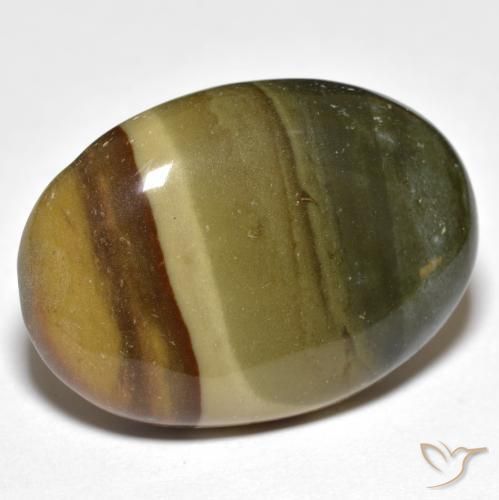 Diaspro Multicolore naturale da 22.93 ct, Ovale, Opaco